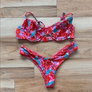 Blackbough Vibrant Red and Blue Bikini